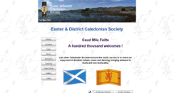 Desktop Screenshot of exetercaledoniansociety.co.uk